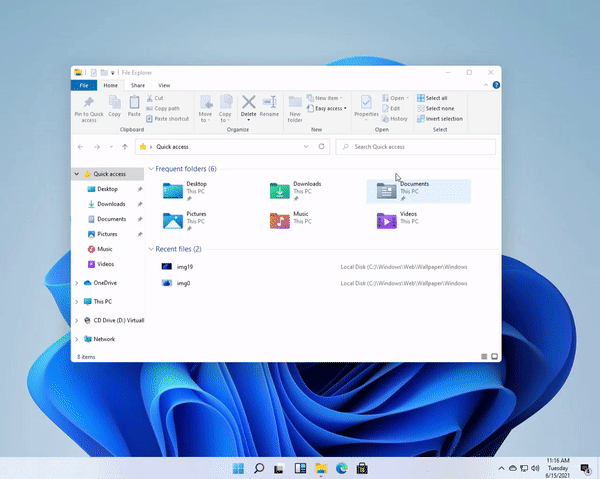 Windows 11 sızıntısı yeni kullanıcı arayüzü